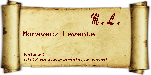 Moravecz Levente névjegykártya